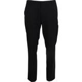 58 - Uld Bukser & Shorts Dolce & Gabbana Grå Uld Slim Fit Bukser Jeans Gray IT58/XXL