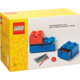 Lego Børneværelse Room Copenhagen Skrivebordsskuffe 3 stk, Bright Red/Bright Blue