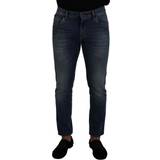 Dolce & Gabbana 42 Bukser & Shorts Dolce & Gabbana Blå Bomuld Bukser Jeans Blue IT52/XL