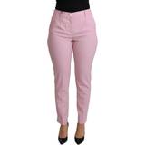 Silke Bukser Dolce & Gabbana Uld Bukser Jeans Pink IT36/XS