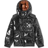 48 - Nylon - Trykknapper Overtøj Moncler Karakorum Short Down Jacket - Black