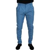 48 - Blå - Silke Bukser & Shorts Dolce & Gabbana Blå Bomuld Silke Bukser Jeans Blue IT46/S