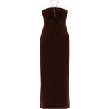 Brun - Polyamid Kjoler The Attico Dark Brown Sheath Dress