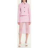 Midinederdele - Pink Ferragamo Low-rise wool miniskirt pink