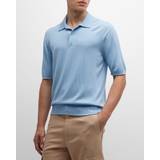 Burberry Silke T-shirts & Toppe Burberry EKD Wool Silk Polo Shirt