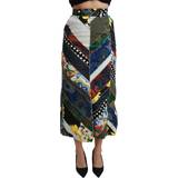 Multifarvet - Nylon Nederdele Dolce & Gabbana Silke Nederdel Multicolor IT40/S