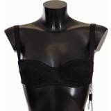 Silke - Sort BH'er Dolce & Gabbana Satin Undertøj Black IT1/XS