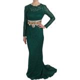 Guld - Nylon Kjoler Dolce & Gabbana Kjole Green IT42/M