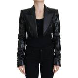 Silke Blazere Dolce & Gabbana Sort Bomuld Blazer Black IT40/S