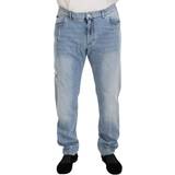 3XL - Herre Jeans Dolce & Gabbana Blå Bomuld Bukser Jeans Multicolor IT60/XXXL