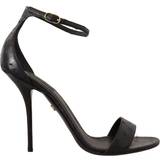 Læder Sandaler med hæl Dolce & Gabbana Højhælede Sko Black EU41/US10.5