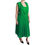 Dame - Lange kjoler - Silke Dolce & Gabbana Silke Maxi Kjole Green IT40/S