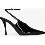Givenchy Lak Sko Givenchy Show patent leather slingback pumps black