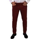 Cashmere Bukser & Shorts Dolce & Gabbana Silke Bukser Jeans Red IT50/L