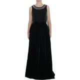 Fløjl - Lange kjoler Dolce & Gabbana Kjole Blue IT38/XS-XS
