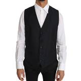52 - Silke Overtøj Dolce & Gabbana Uld Silke Vest Gray IT52/XL