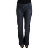 48 - Dame - XXL Jeans MARGHI LO' Dark Blue Cotton Straight Denim Jeans IT48