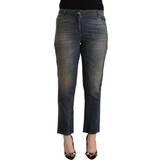 Hør Jeans Twinset Blue Washed Cotton Cropped Capri Women Denim Jeans