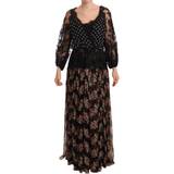 Blomstrede - Dame - Lange kjoler Dolce & Gabbana Kjole Black IT46/XL
