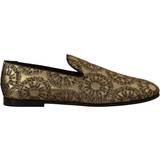 41 ½ - Herre Loafers Dolce & Gabbana Sko Gold EU43/US10