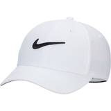 Nike Herre Kasketter Nike Men's Dri-FIT Club Structured Swoosh Cap White/Black, Men's Athletic Hats at Academy Sports