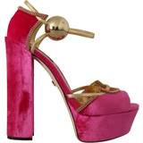 38 ½ - Læder Hjemmesko & Sandaler Dolce & Gabbana Højhælede Sko Pink EU39.5/US9