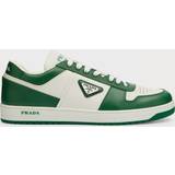 Prada Læder Sneakers Prada Downtown Leather Sneakers White/Green