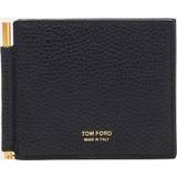 Tom Ford Tegnebøger Tom Ford Leather T-Line Billfold Wallet w/ Money Clip - BLACK