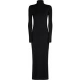 Korte kjoler - Sort - Uld Saint Laurent Wool maxi dress black