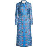 Trykknapper - XXL Kjoler Tory Burch Printed silk midi dress multicoloured