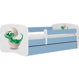 Kocot Kids Babydreams juniorsäng dinosaurie, med madrass, stödbräda, låda laminat 160x80