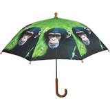 Esschert Design Paraplyer Esschert Design Kinder Regenschirm Affe Tiermotiv Afrika Safari Kinderschirm