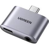 Grøn - USB C Kabler Ugreen Adapter USB-C to USB-C jack CM231 adapter gray
