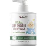 Naturfarvet Baby hudpleje Wooden spoon Natural Shampoo og brusegel til børn Parfumefri 300 ml