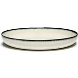 Serax Porcelæn Assietter Serax High Plate Dé White/Black Asiet 27cm