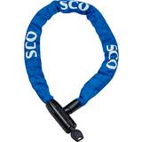Cykellåse SCO kædelås med nøgle blå På lager butik