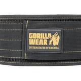 Gorilla Wear Nylon Lifting Belt, treningsbelte i svart/gull