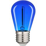 Blå LED-pærer V-TAC 0,6W Farvet LED kronepære Blå kultråd, E27 Dæmpbar Ikke dæmpbar, Kulør Blå