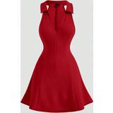 Dame - Halterneck - Korte kjoler Shein Solid Halter Neck Dress
