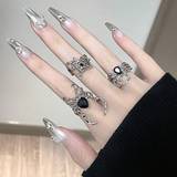 Zink Ringe Shein 3pcs Fashionable Spider Shaped Open Ring, Ideal For Daily Wear By Women