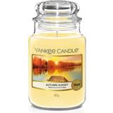 Yankee Candle Gul Brugskunst Yankee Candle Autumn Sunset Yellow Duftlys 623g