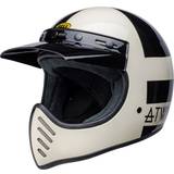 Bell Integralhjelme Motorcykelhjelme Bell Moto-3 Atwyld Orbit Gloss Black White Face Helmet White