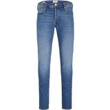 48 - Herre - Polyester Jeans Jack & Jones Plus Size Mike Original SQ223 Comfort Fit Jeans - Blue