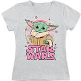 Star Wars Lynlås Børnetøj Star Wars T-shirt Børn Grogu till 152 Damer blandet lys grå