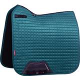 LeMieux Sadler & Tilbehør LeMieux Suede Horse Riding Dressage Square Saddle Pad in Peacock with Soft Bamboo Lining Sweat Absorbing