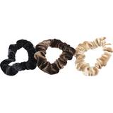 By Lyko 3-pack Smalle Velour Scrunchies Brown