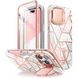 i-Blason iPhone 15 Pro Supcase Cosmo Mag Hybrid-etui Pink Marble