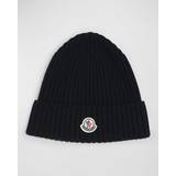 Moncler Dame Hovedbeklædning Moncler Extra-fine Wool Beanie Midnight Blue