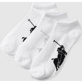Polo Ralph Lauren Unisex Strømper Polo Ralph Lauren 3-Pack Sneaker Socks White/Black/White