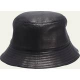 Dame - Skind Hatte Loewe Leather bucket hat black